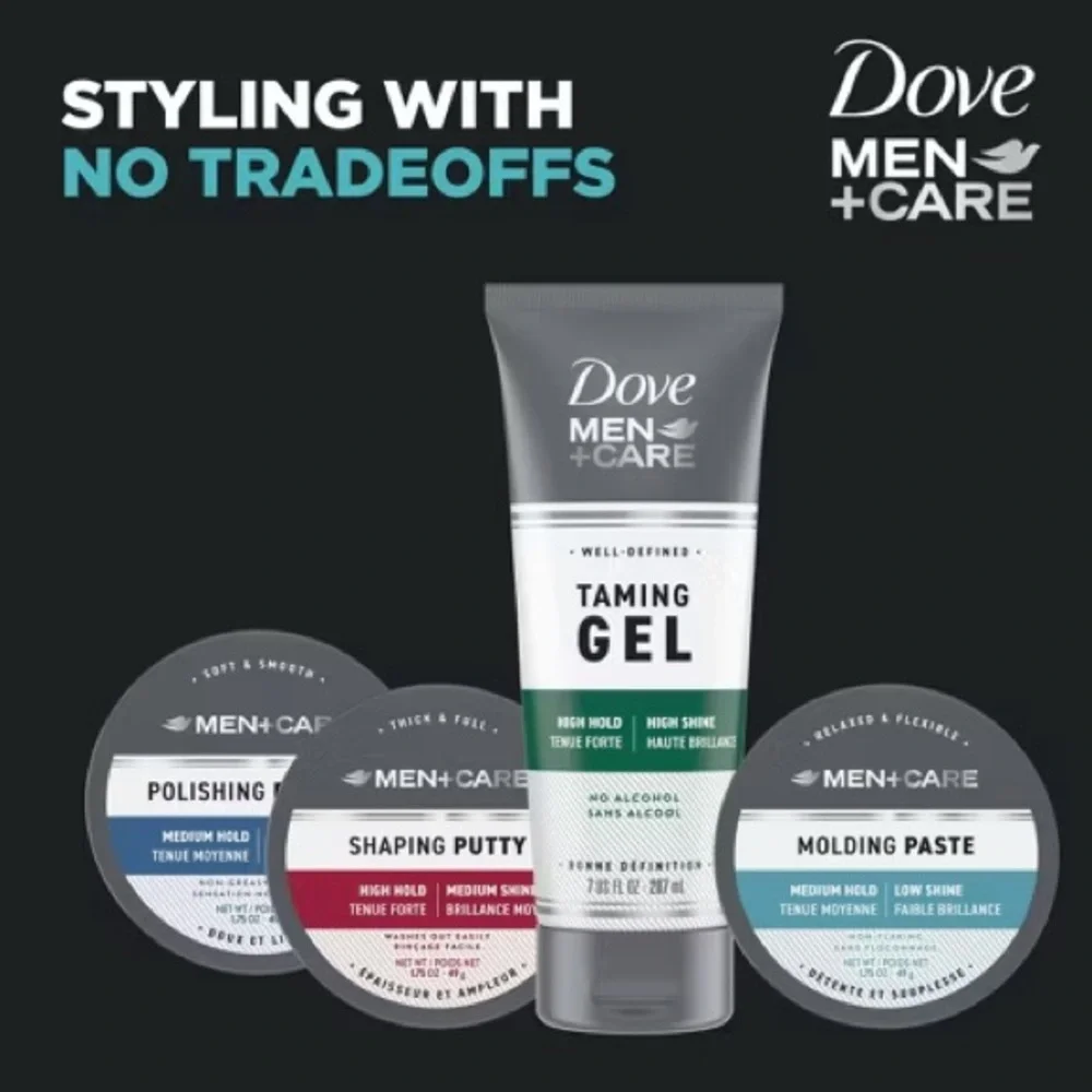Dove Men+Care Medium Hold Hair Styling Paste, NEW